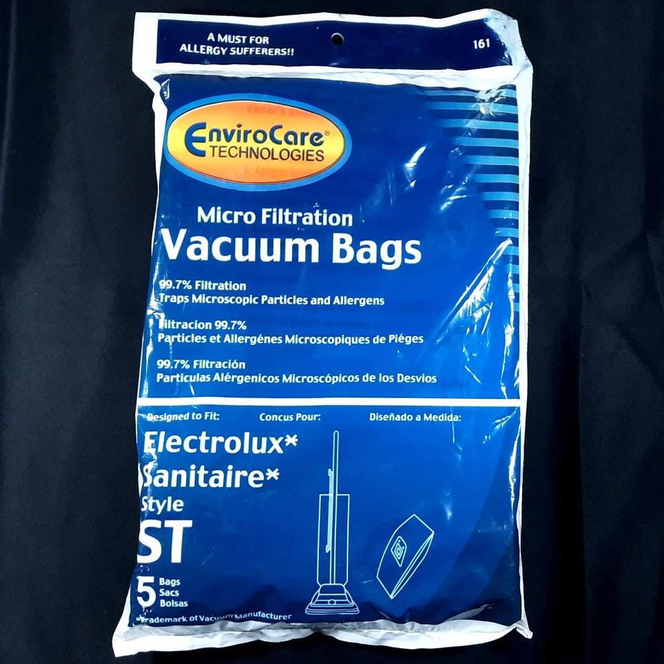Envirocare Vacuum Bags 5-Pack Fits Electrolux & Sanitaire Style ST - NEW - Image 1 of 2