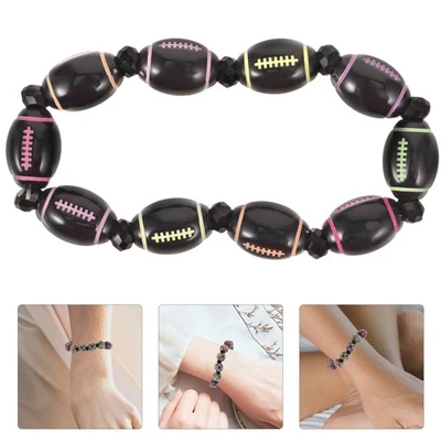  Kugelarmband Fußball Armbänder Handgelenkarmband Baseball-Armbänder - Bild 1 von 4