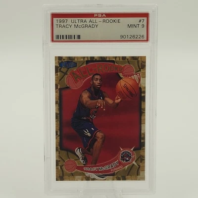 Fleer Ultra All Rookie Tracy McGrady RC 1997 #7 PSA 9 como nuevo Foto 1 de 2