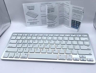 NEW SLIM WIRELESS BLUETOOTH KEYBOARD FOR IMAC IPAD ANDROID PHONE TABLET PC UK - Image 1 of 2