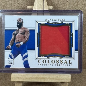 2024 Panini National Treasures WWE Montez Ford Colossal Materials #CL-MTZ /99 - Picture 1 of 3