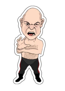 Baron Von Raschke Retro Wrestling Legend Custom Vinyl Die Cut Sticker 4x2.5 - Picture 1 of 1