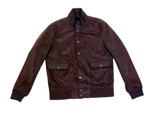 Beams Japan International Gallery Men’s Bomber Jacket Sz 48 Brown - Picture 1 of 6