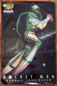 1993 Philadelphia Eagles Randall Cunningham Rocketman NFL Poster Coca-Cola 23x35 - Picture 1 of 7