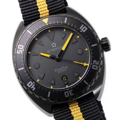 ETERNA Super Kontiki 318.597 Automatic Black Dial Stainless Mens Watch - image 1 of 4