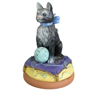 Shaker Hearth Kekspresse KATZEN MIT GARN 3" Vintage 1997 Wilton Rowoco - Bild 1 von 8