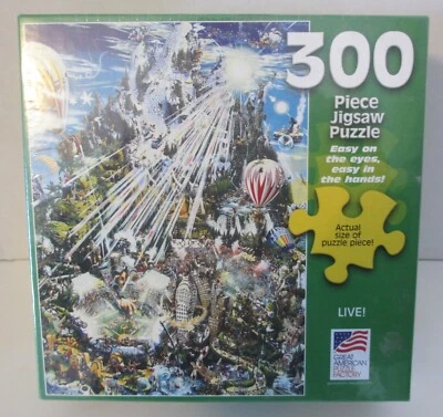 Live! Great American Puzzle Factory Jigsaw Puzzle, 300 Pieces, New Sealed - Image 1 of 2