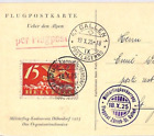SCHWEIZ Luftpostkarte 1925 MILITÄRFLUGWETTBEWERB Zürich St. Gallen PH19