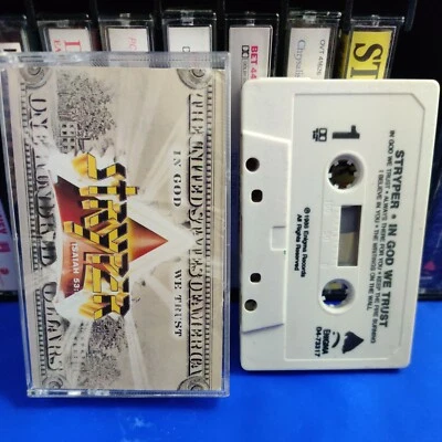 Stryper "in God we trust" Vintage Music Cassette Tape Preowned Thrash Metal - Image 1 of 2