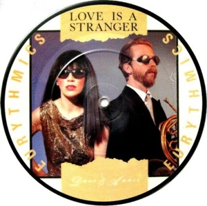NM/NM! THE EURYTHMICS LOVE IS A STRANGER  7" VINYL 45 PICTURE DISC  - Picture 1 of 2