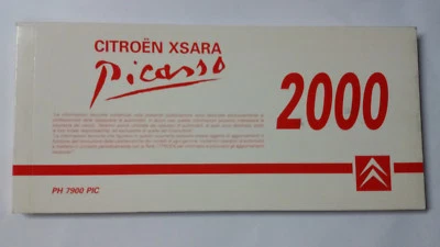 Manuale Officina CITROEN XSARA PICASSO 2000 Prontuario tascabile Originale - Immagine 1 di 4