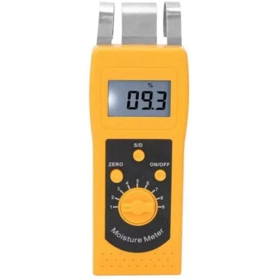 Portable Textile Moisture Meter Tester with 0.0%-90% for Yarn Wool Textile - Image 1 of 4