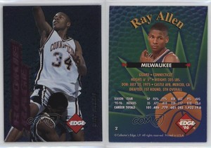 1996 Collector's Edge Rookie Rage Pink Ray Allen #2 Rookie RC HOF