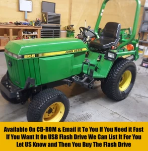 John Deere 655 755 855 955 756 Tractor SHOP SERVICE REPAIR MANUAL CD-ROM TM1360 - Picture 1 of 4
