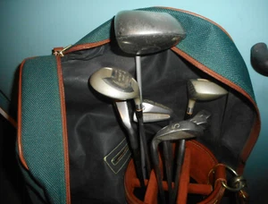 sacca per mazze da golf con cappuccio di copertura 5 ferri 3 mazze e 6 scomparti - Foto 1 di 3