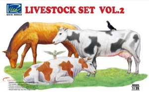Riich Models 1/35 Livestock Set Vol.2 (Horse + Bird + Cow) - Bild 1 von 1