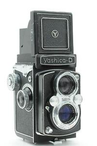 Yashica D Twin Lens Camera 80mm 3.5 Yashikor 6x6 1-1/500 1958[Parts/Repair] #250