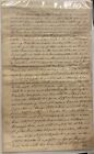 1811 Abermarle Co. Virginia Handwritten Land Deed Lt Governor Robert Dinwiddie