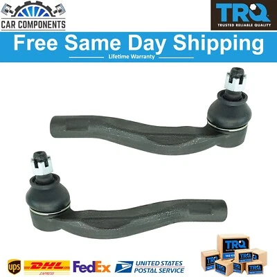 TRQ New Front Outer Tie Rod End LH RH Set of 2 Pair For 1995-2000 Lexus LS400 - Image 1 of 4