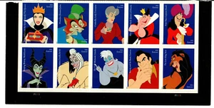 Scott 5213-5222 Forever Disney Villains 10 Stamps MNH Free shipping in the US - Picture 1 of 1