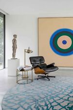 9203 BLUE MARINE Mad Men Dedalo collection - High Quality Plain Structured Rugs