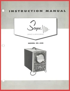 Sun Scope Oscilloscope Model SS-550 Operator's Instructions Manual SS 550 - Picture 1 of 11