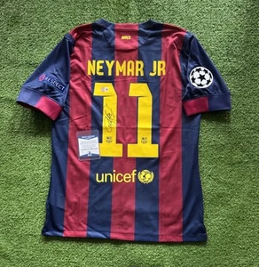 Neymar Jr FC Barcelona Signed Autographed Jersey CL 2015 BAS Beckett BAS COA - Picture 1 of 2