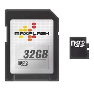 32GB Class 4 Micro SD card + SD adapter + Memory card Maxflash - Picture 1 of 3