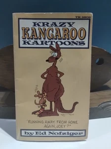Vintage Rare Paperback Krazy Kangaroo Kartoons By Ed Nofziger 1971 Scholastic - Picture 1 of 7