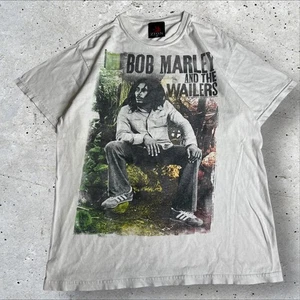 Bob Marley & The Wailers Graphic T-shirt Women White Short Sleeve Music Size M - Picture 1 of 6