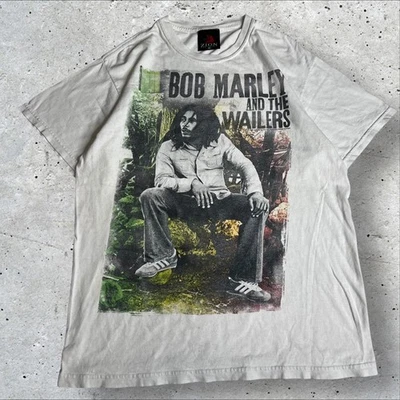 Bob Marley & The Wailers Graphic T-shirt Women White Short Sleeve Music Size M - Image 1 of 4