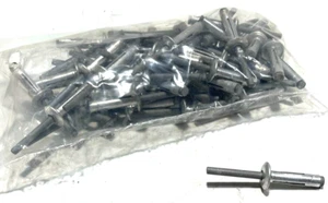 Pop Nieten 1/4"" x 1"" Aluminium Körper Stahl Dorn Kuppel Kopf Jalousie Menge 50 - Bild 1 von 2
