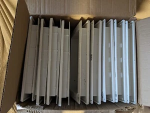 Menge 9 Mittelamerika Cremeweiß Schnee Vinyl Jumbo Montageblock 8-1/8" x 12-1/16" - Bild 1 von 5