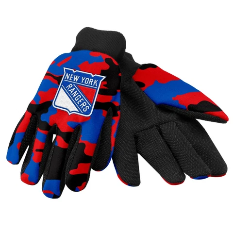 NY New York Rangers Camouflage Sports Utility Gloves Work gardening NEW CAMO Cover