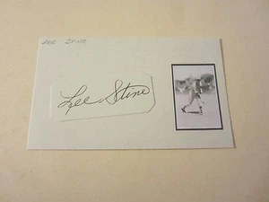 Lee Stine († 2005) handsignierte signed 3x5 Karteikarte MLB Baseball White Sox - Bild 1 von 3