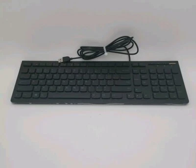 Lenovo KB4721 USB Low Profile Keyboard Full Size Black New With Protective Band  - Image 1 of 4
