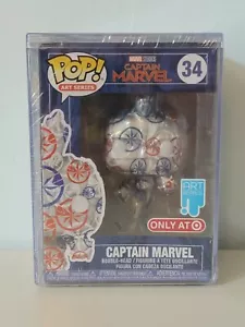 Funko Pop Art Series Captain Marvel Target Exclusivo con Estuche Rígido Nuevo en Caja - Imagen 1 de 3