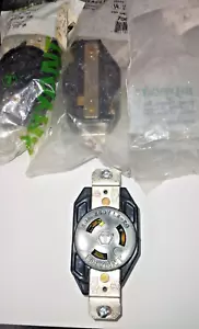 LOT OF 4 BRYANT 2320/70620FR 20A 250V L6-20R HEAVY DUTY LOCKING RECEPTACLES NEW - Picture 1 of 6