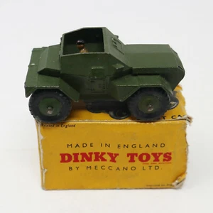 VEHÍCULO FUNDIDO A PRESIÓN MECCANO DINKY TOYS 673 SCOUT CAR DE COLECCIÓN EN CAJA RARO - Imagen 1 de 10