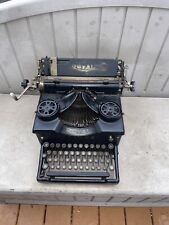 Antique Vintage 1920s Royal Model 10 Black Steel & Glass Sided Manual Typewriter