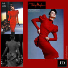 Thierry Mugler Runway/Editorial Vintage Red Suit  Fall/Winter 1983 Size 40Fr