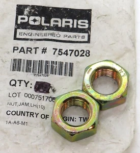 7547028 Polaris LH Tie Rod Jam Nuts (set of 2) for many 440 600 700 800 900 ACE - Picture 1 of 1
