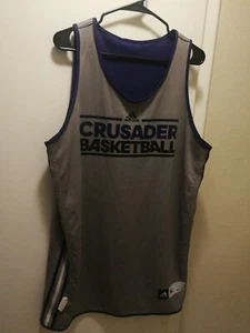 Holy Cross Crusaders Basketball Adidas Purple Reversible Jersey XL #20 - Picture 1 of 10