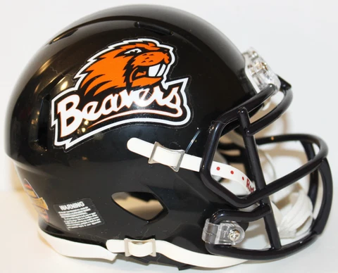 2021 Oregon State Beavers Custom Riddell Mini Helmet vs Arizona State Cover
