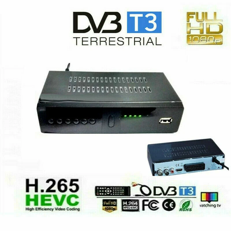 SILTAL DECODER DIGITALE TERRESTRE HAVEC10 DVB-T2 VERO H265 HDMI SCART PVR USB - Immagine 1 di 1