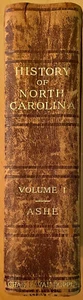 SAMUEL ASHE History of North Carolina Vol 1 Van Noppen 1908 1st RARE NICE - Picture 1 of 10