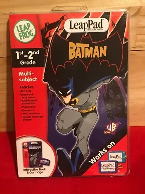 Leap Frog LeapPad: Batman 1st and 2nd Grade Interactive Book & Cartridge Sealed - Image 1 of 4