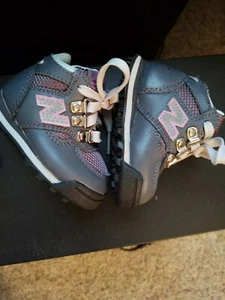 New Balance 710  Toddler Size 2 Gray Purple Tennis Shoes Baby Shoes Cute Scuff - Picture 1 of 8