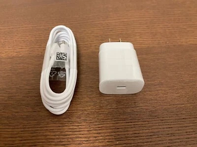 25w Wall Charger+ Type C Cord for Samsung Galaxy Tab A7 Lite Tablet SM-T220 T225 - Image 1 of 3