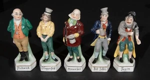 Fünf Ernst Bohne Soehne Porzellan Dickens Figuren Copperfield Pickwick Antik - Bild 1 von 12